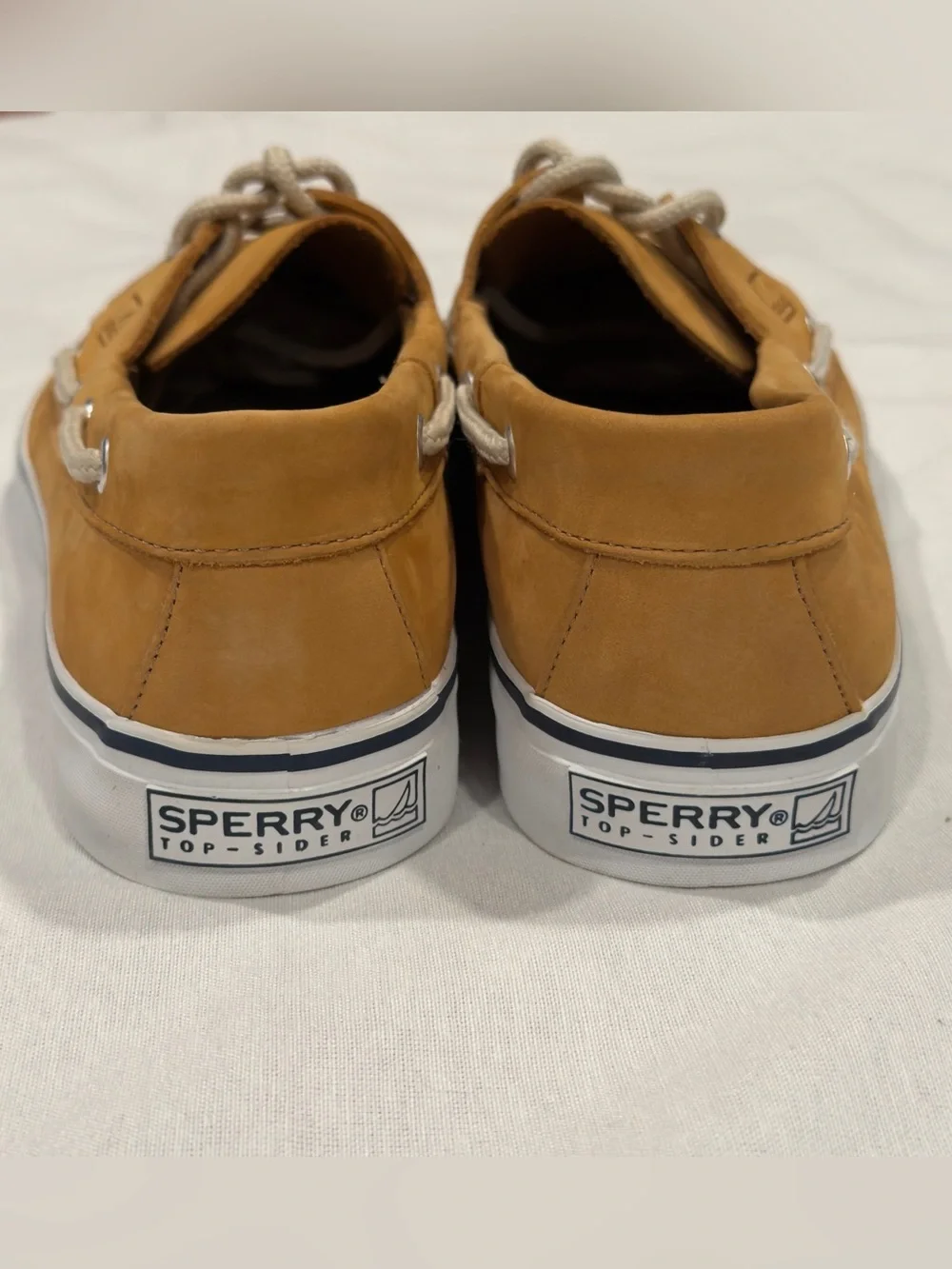Sperry Bal Harbour II Top-Sider Tan Leather Lace-Up Boat Shoe Men’s 12M NIB